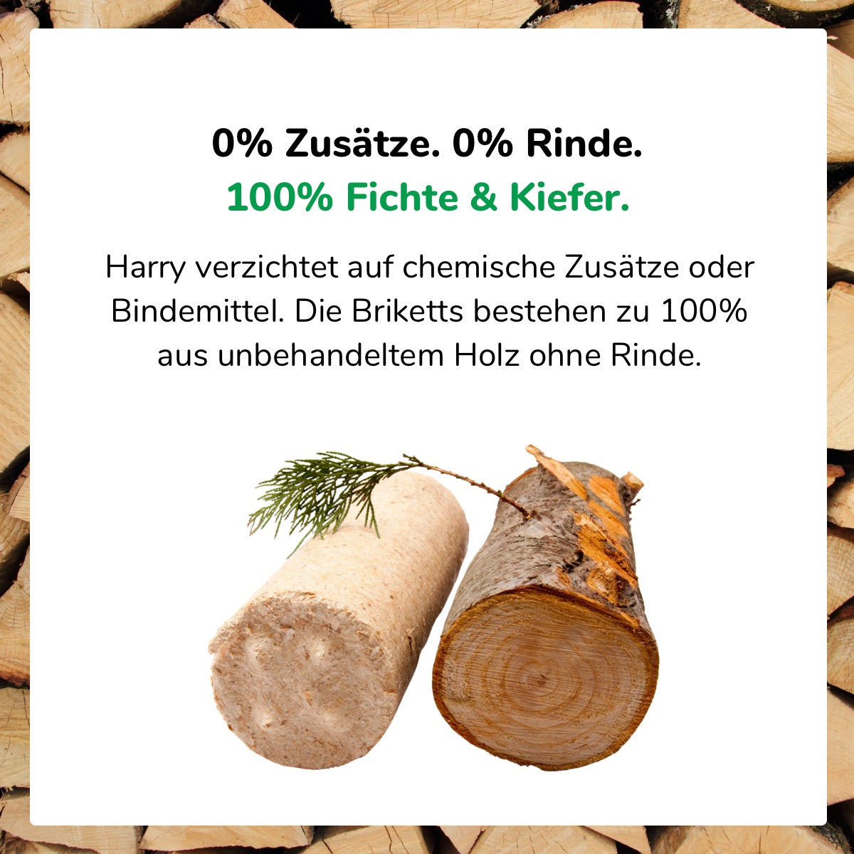 Premium-Holzbriketts (Nestro) 960 kg)