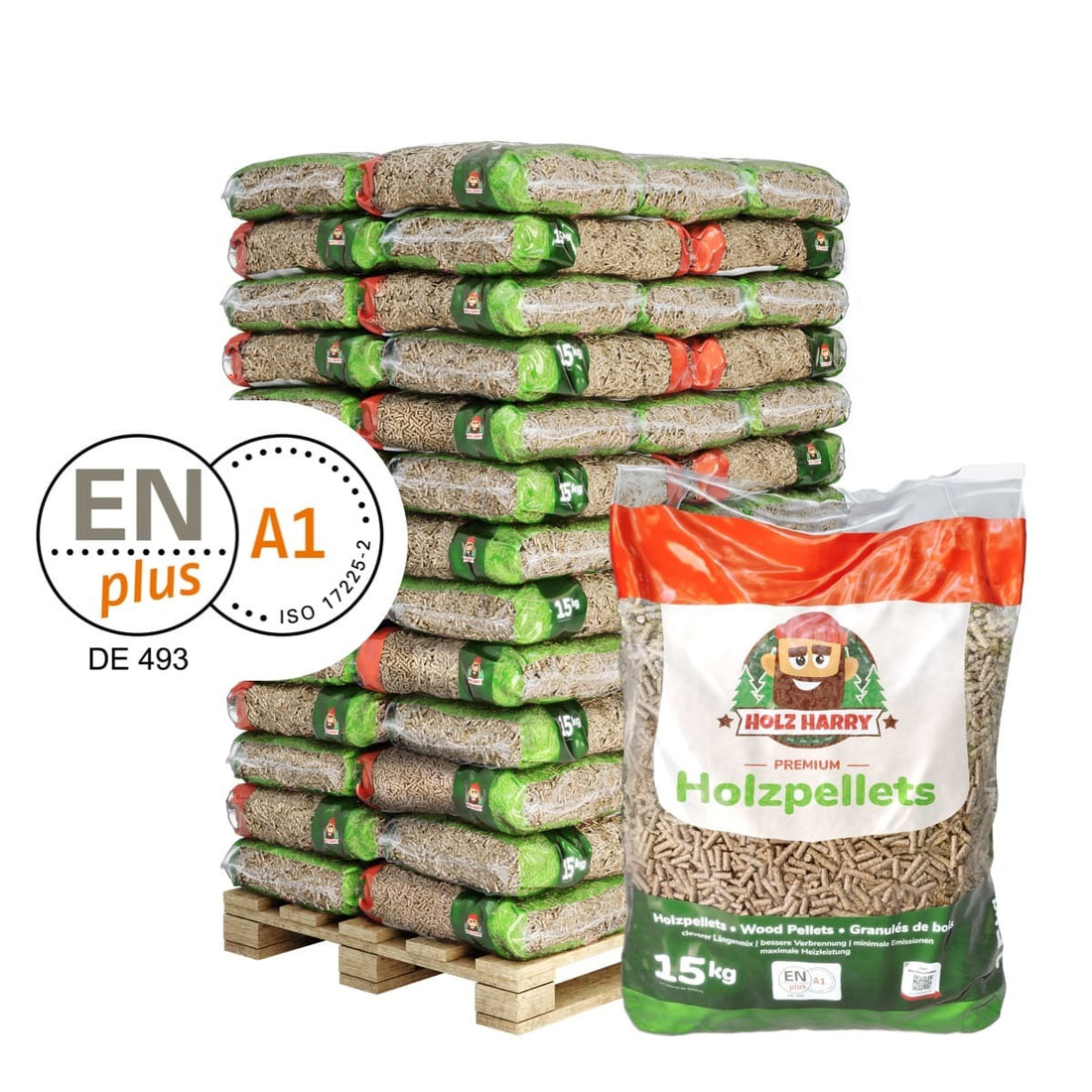 Holz Harry Premium-Holzpellets ENplusA1 975kg